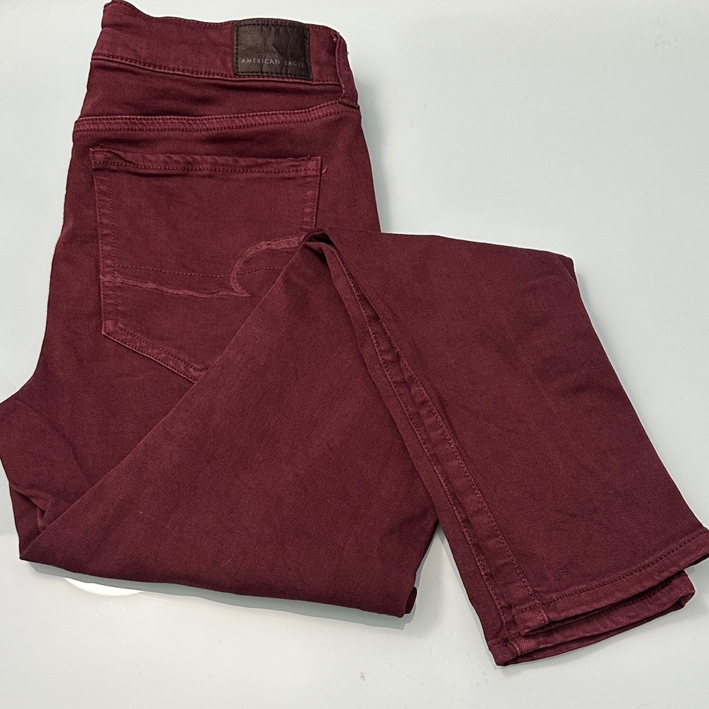 American Eagle Outfitters Burgundy Jeggings